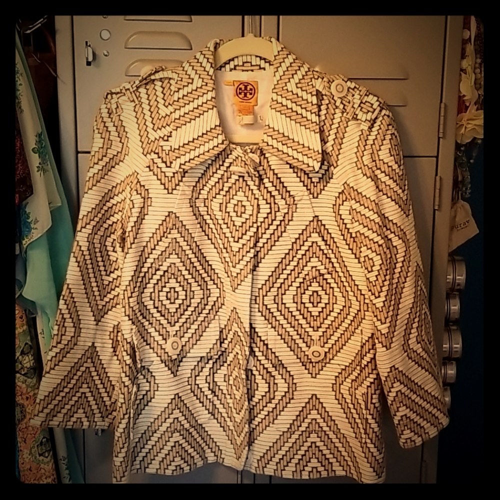 Tory Burch Zipper Blazer Size 12